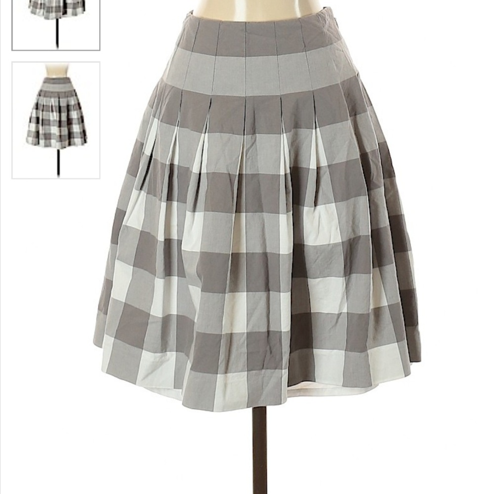 Liz Claiborne Plaid Mini Skirt Grey in 14